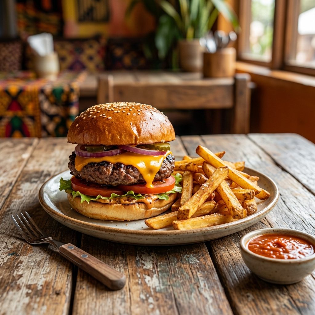 Burger Viande Cheese + Frites