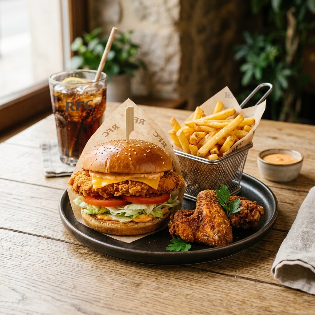 Burger Filet de Poulet + Ailes RFC