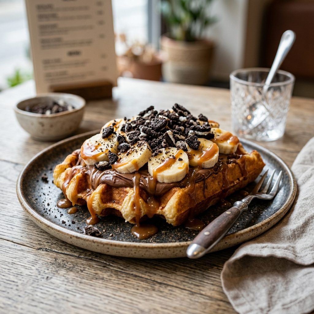 Gaufre Choco Banane Caramel